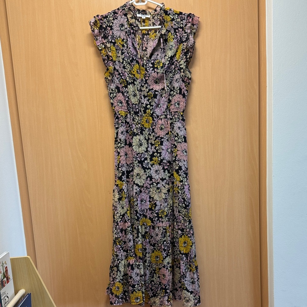 BB Dakota Black Floral Maxi Dress